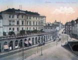 Bielsko-Biała, Zamek Sułkowskich i ul. Zamkowa - 1915