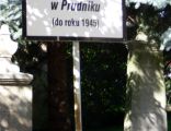 Cmentarz żydowski - tabliczka przy głównym wejściu. pik