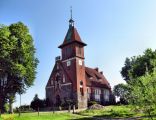Mierzeszyn, powiat gdański, kościół protestancki z cmentarzem