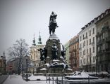 Battle of Grunwald monument, Matejko Square, Krakow, Poland