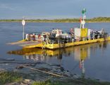 Prom na Wiśle z Gniewu do Janowa. Ferry in Gniew (Poland, Vistula river) (1)