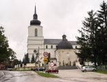 Pacanów, kościół św.Marcina, widok od południa, od strony rynku