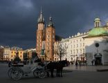 Kraków, Rynek Główny i kościoły NMP i Św. Wojciecha