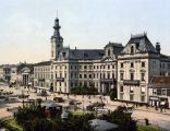 Plac Teatralny w Warszawie około roku 1900