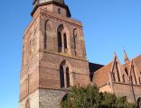 Wieża romańsko-gotyckiego kościoła w Gryfinie