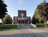 Kościół Wniebowzięcia Najświętszej Maryi Panny w Wojkowicach  Żychcicach widziany od ulicy Sobieskieg
