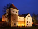 Zamek piastowski w Gliwicach nocą