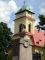 Gądków Wielki church and Kościuszko statue