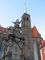 Monument of John of Nepomuk and church of the Holy Cross in Wrocław