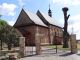 Huta Krzeszowska - bocianie gniazdo koło kościoła (1)