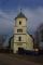 Wieża kościoła w miejscowości Wierzbowa w woj.dolnośląskim
