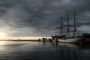 Gdynia - Dar Pomorza o świcie