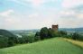 Widok ruin zamku w Melsztynie i doliny Dunajca